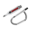 Chrome Carabiner Flash Drive CB (16GB)